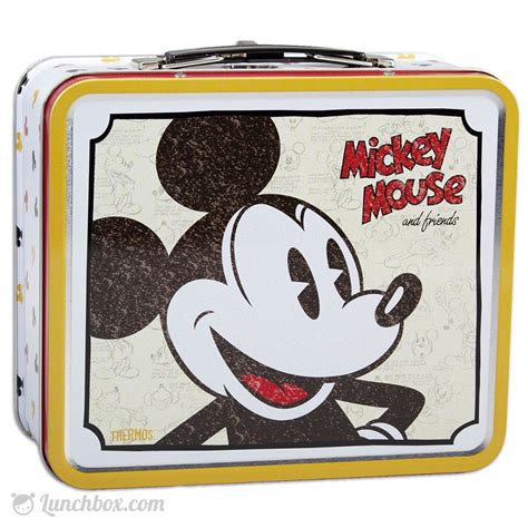 first metal lunch box|mickey mouse lunch box history.